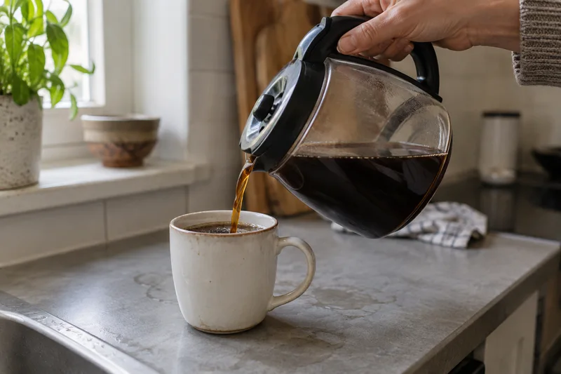 Zur Koffeinbilanz gehören alle Quellen. Wer nur die Energy Drinks zählt, lässt den Kaffee am Morgen und den Tee am Nachmittag außer Acht.