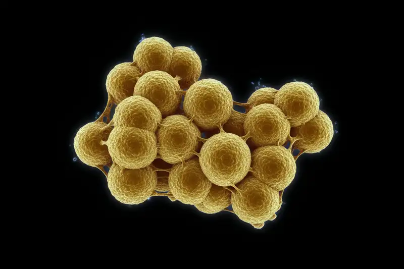 Staphylococcus-aureus-Bakterien besiedeln die Haut vieler gesunder Menschen, doch bei geschwächter Barriere können sie tiefe Entzündungen auslösen
