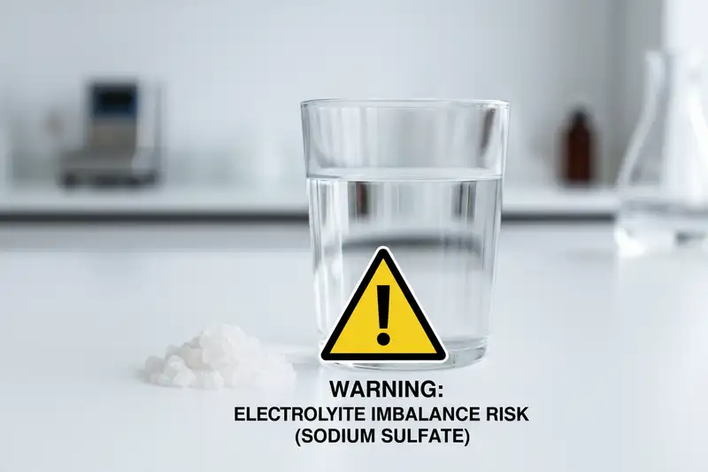 Kaliumverlust durch osmotische Abführmittel kann zu Muskelkrämpfen und Herzrhythmusstörungen führen. Wiederholte Anwendung erhöht das Risiko.