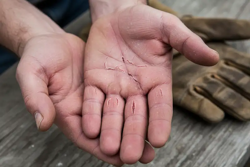 Das kumulativ-toxische Handekzem ist mit Abstand der häufigste Typ und entsteht durch wiederholte Belastung mit Reizstoffen