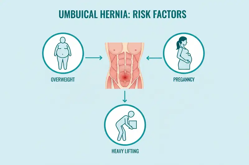 Rund 75 Prozent aller Patienten mit Nabelhernie sind übergewichtig oder adipös