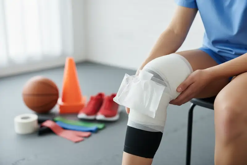 Moderne Sportmedizin empfiehlt statt strikter Ruhigstellung eine frühzeitige, schmerzadaptierte Belastung für schnellere Heilung