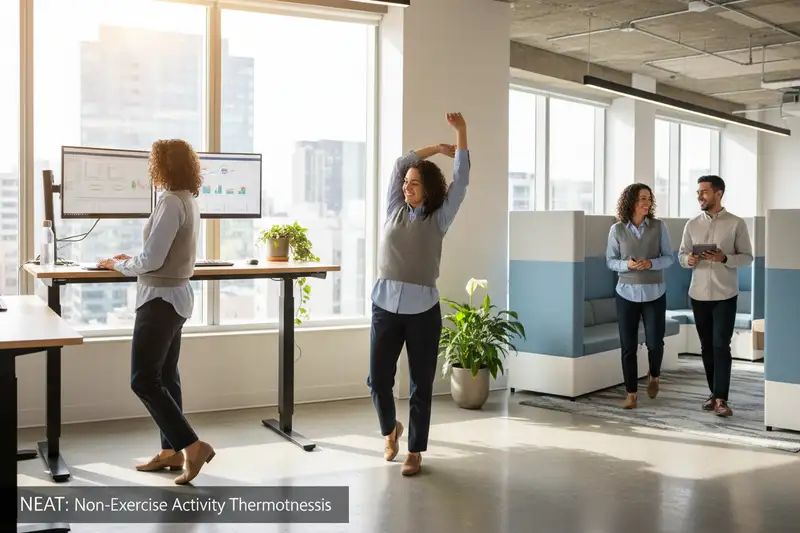 NEAT kann bis zu 2.000 Kalorien Unterschied pro Tag ausmachen, weit mehr als die meisten Sporteinheiten