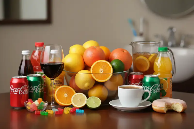 Fruchtsäfte, Wein und Kaffee: Viele alltägliche Getränke greifen den Zahnschmelz an